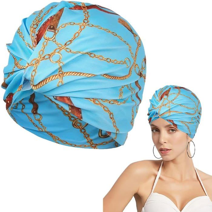 Bonnets De Bain Fleuris – Pétales Colorés Légers – Polyester 20x21cm