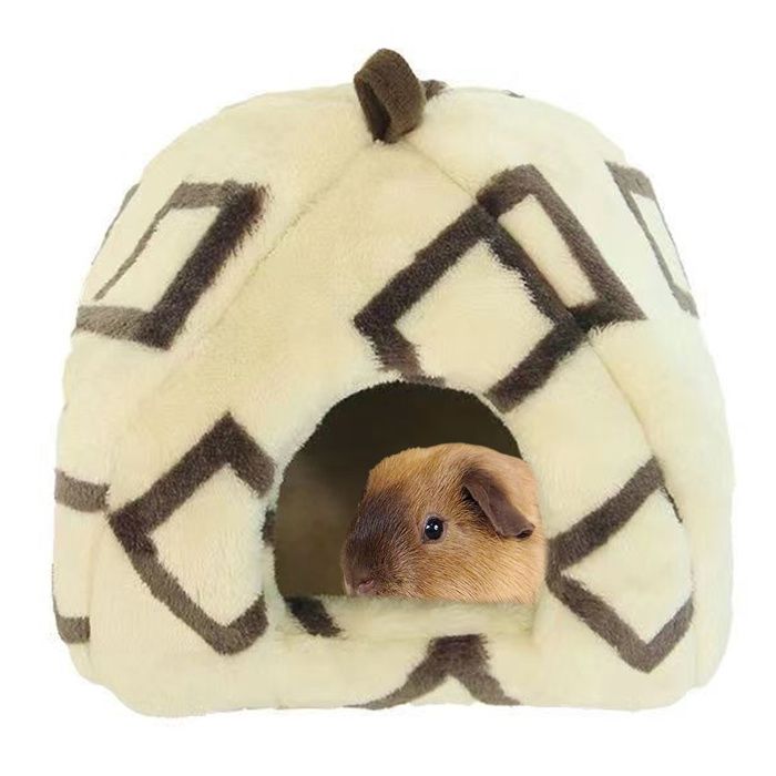 Meilleurs prix pour Cachette pour cochon dInde accessoires pour maison lit chaud pour petits animaux hamsters chinchillas lapins nains