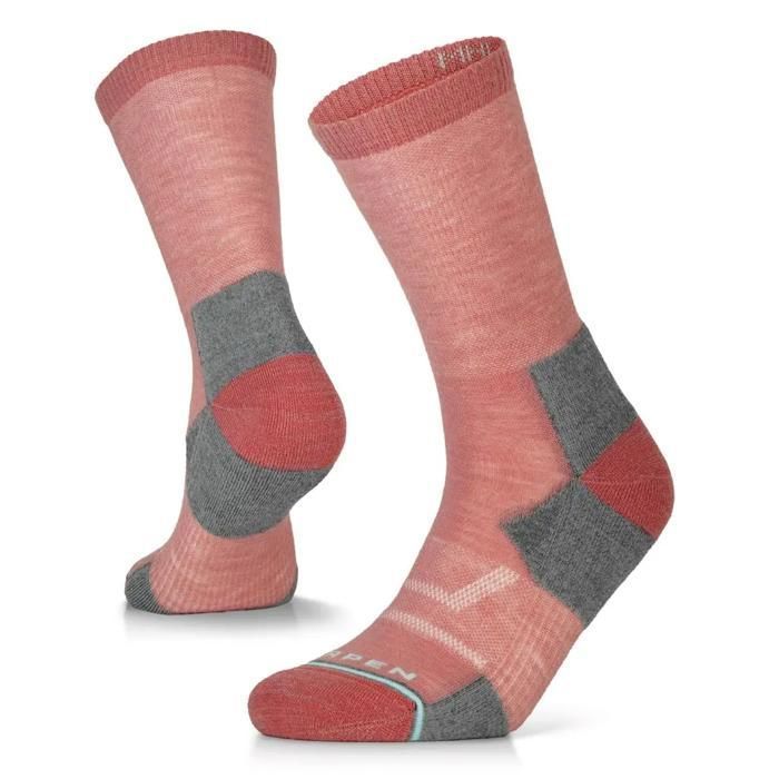 Chaussettes de Randonnée femme Lorpen Mhlcw Merino Hike Light Crew - washed bordeaux