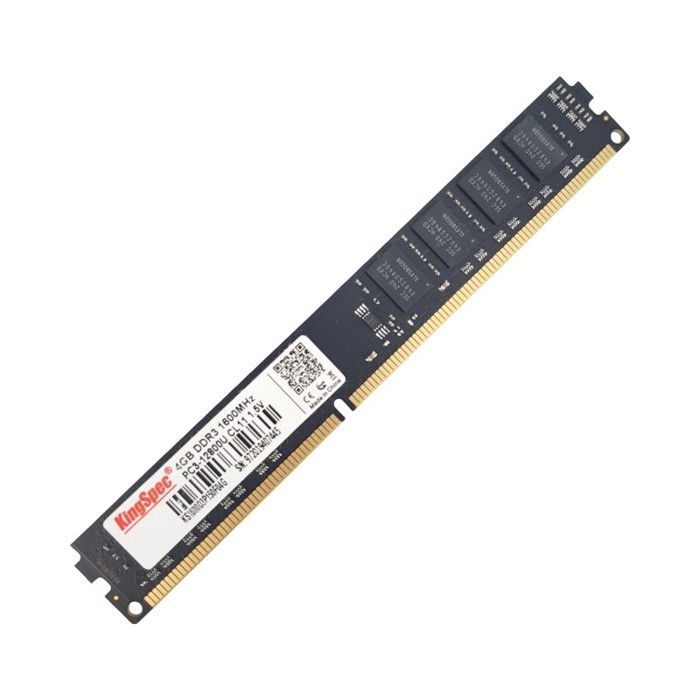Barrette Mémoire 4Go RAM DDR3 KingSpec KS1600D3P150F04G Low DIMM PC3 - vue 2