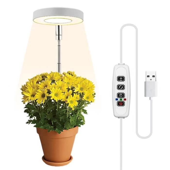 Lampe de Plante - Horticole - Spectre Complet - 10 Niveaux Dimmables - 3 Modes de Lumière Blanche Lumière Naturelle Lumière Chaude