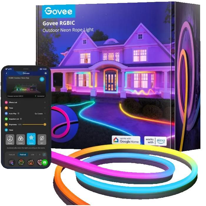 GOVEE CORDE LUMINEUSE NEON EXTERIEUR RGBIC