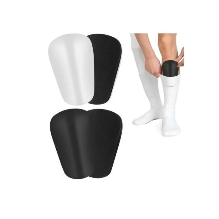 Protège Tibias Mini - Graffitissable - 4 PCS - 8x5 cm - Multisport Protection Jambe pour Hommes Femmes Enfant Équipement Noir Noir