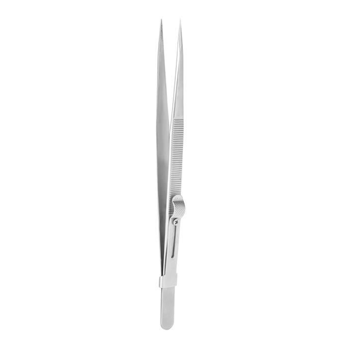 Pinces De Manipulation Grobet USA, Acier Inoxydable, Embouts Dentelés Pliés, 6 Pouces, Neuves