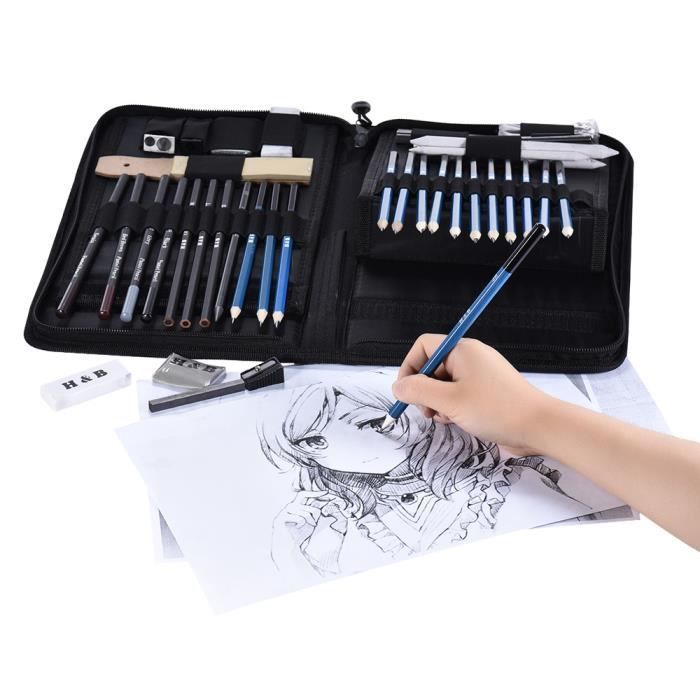 Professionnel Kit D Esquisse 40pcs Outil Outils Sketching Achat Vente Kit De Dessin Professionnel Kit D Esquisse Cdiscount