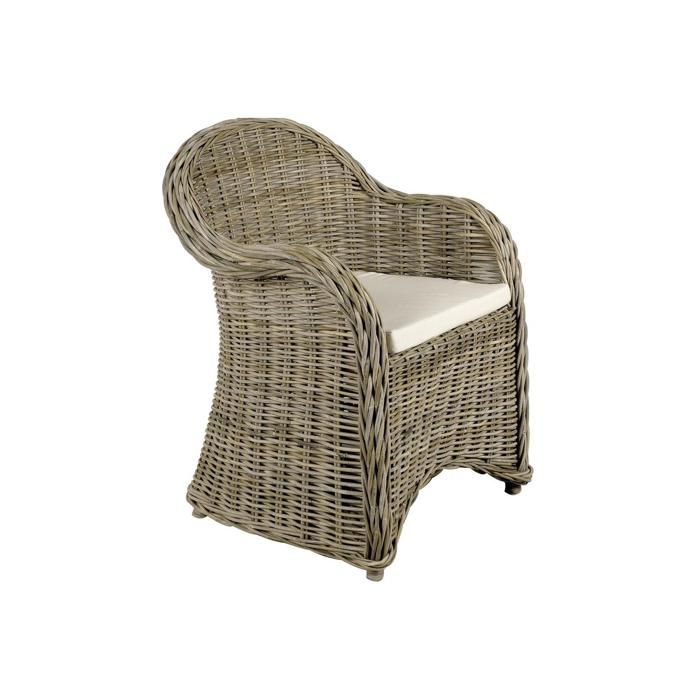 Fauteuil gris en poelet Arthur Fauteuil gris en poelet Arthur