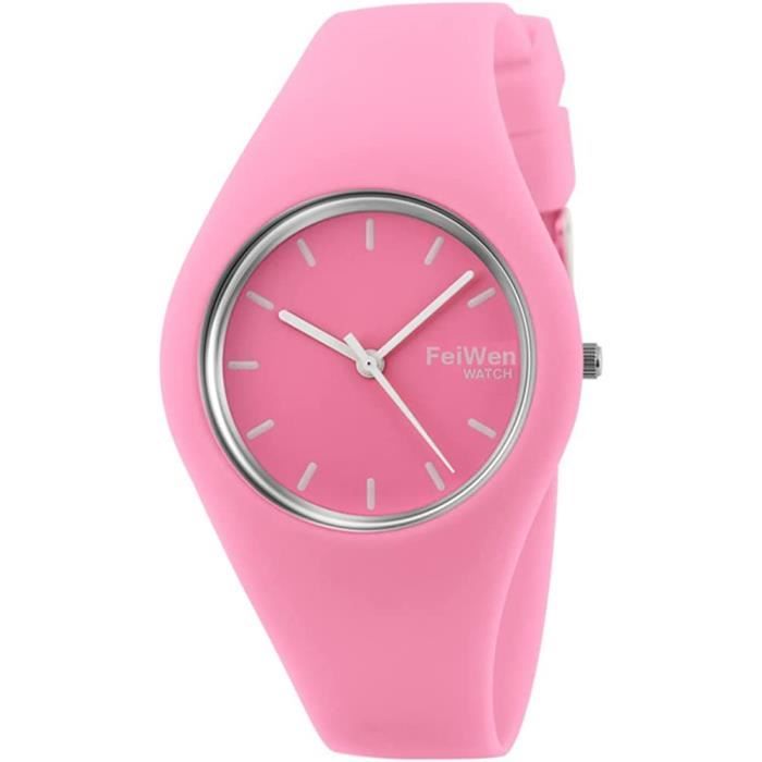 Montre caoutchouc femme sales