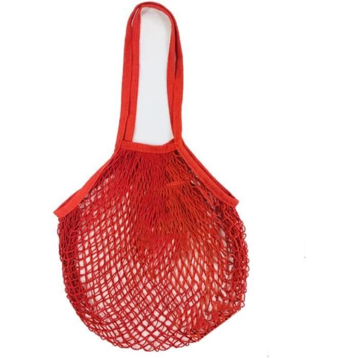 Sacs Filet Réutilisables En Coton – Pour Fruits, Légumes, Plage – Grande Capacité Extensible – Lavable En Machine – Plusieurs Couleurs
