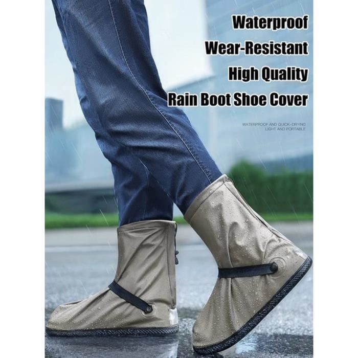 Housse de protection salon de jardin,Couverture de chaussures de pluie  imperméable réutilisable pour moto - Coffee-L 37 to 38