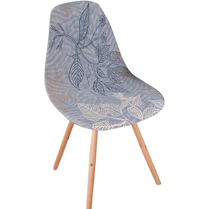 Housses De Chaise Salle à Manger Scandinaves Lot De 4 - Extensibles Forme Incurvée Paisley - Protection Et Style