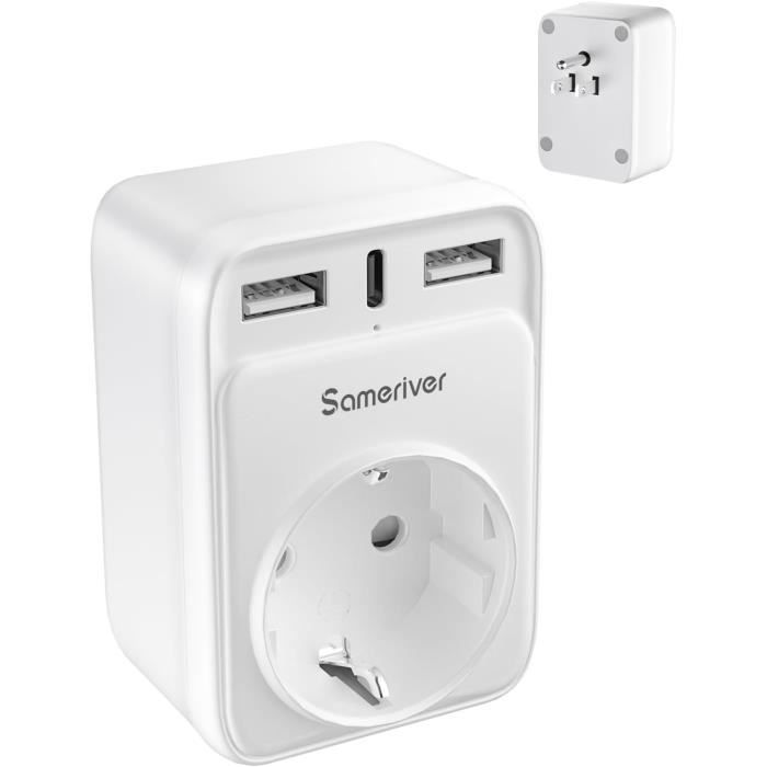 Adaptateur Prise Française Vers Prise USA/Chine 2 Fiches - Neuf, Générique