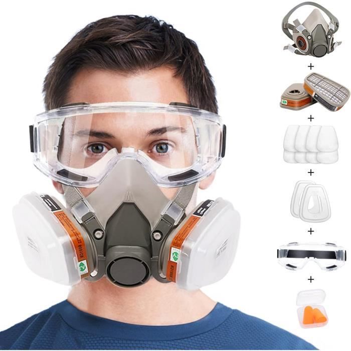 Respiratoires Chimique Avec Filtres, Masque De Protection Et
