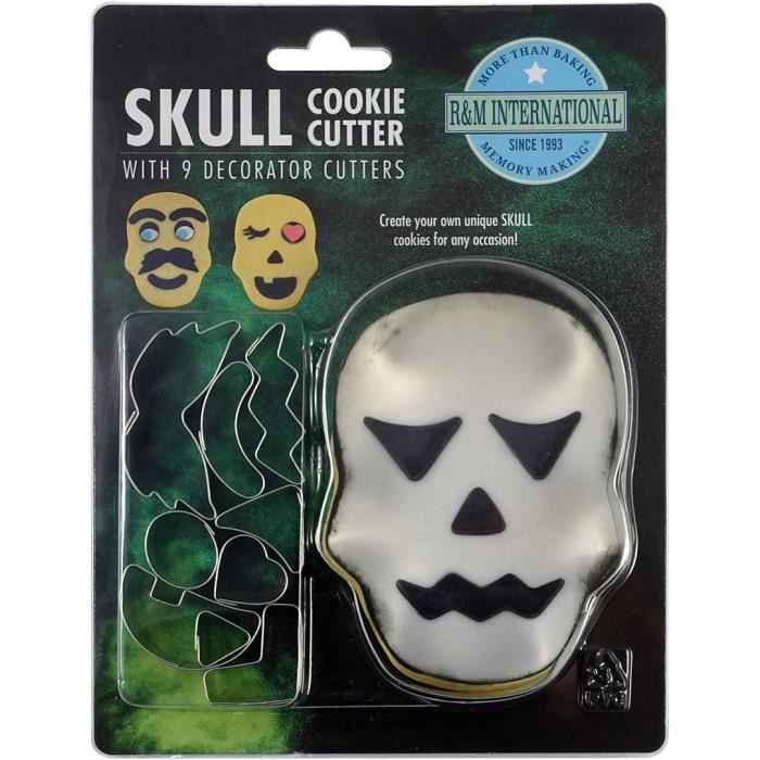 Lot De 8 Emporte-Pièces Halloween 3D En Plastique - Formes Diverses Pour Biscuits Et Pâtisserie