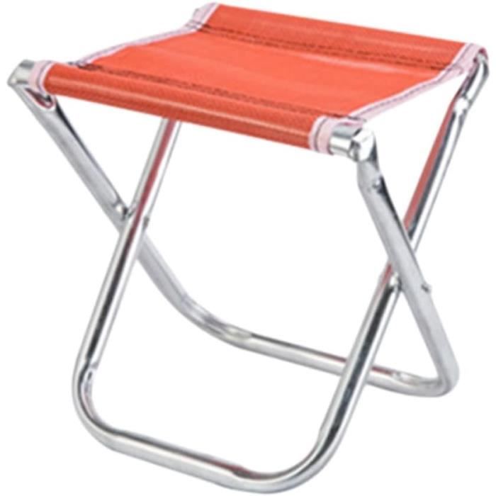 Tabouret Pliant Télescopique – Hauteur Réglable (6-46 Cm), Léger 1 Kg, Charge 180 Kg, Pour Camping, Pêche, Jardin