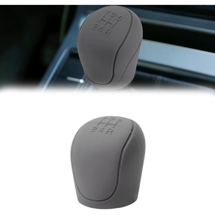 Housse Silicone Pommeau Levier Vitesse 5 Vitesses - Universelle Antidérapante Protection Noire
