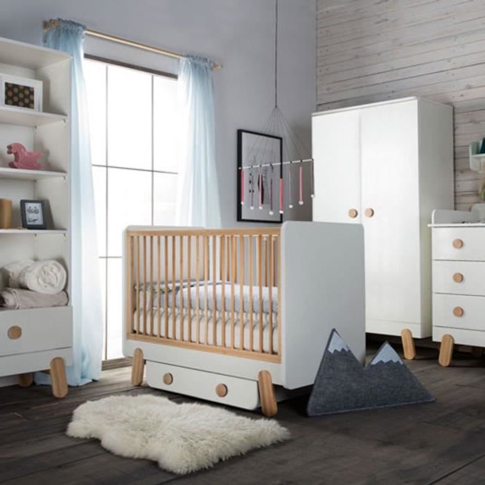 Lit Bebe 60x1 Cm Avec Tiroir De Rangement Iga Cdiscount Puericulture Eveil Bebe