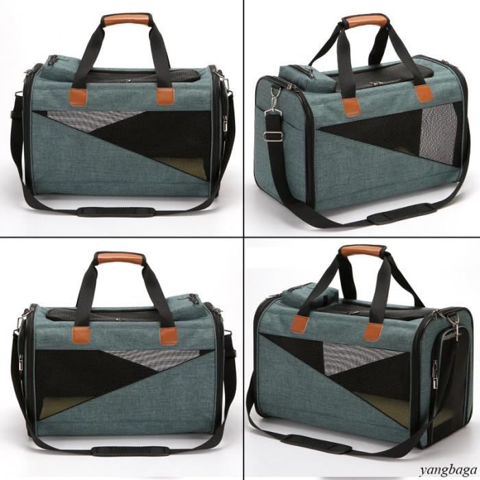 Single-Shoulder Sac de Coton pour Animaux Deux c/ôt/és Disponibles Sac Bleu Bleu l/éger Sac Portable pour Animal Domestique
