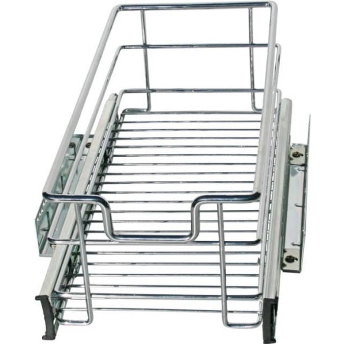 Panier Coulissant Cuisine De 30 Cm Acier Chrome Achat Vente