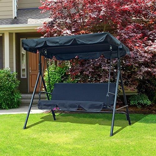 Balancelle Balancoire Banc Fauteuil De Jardin Acier 3 Places 1 75