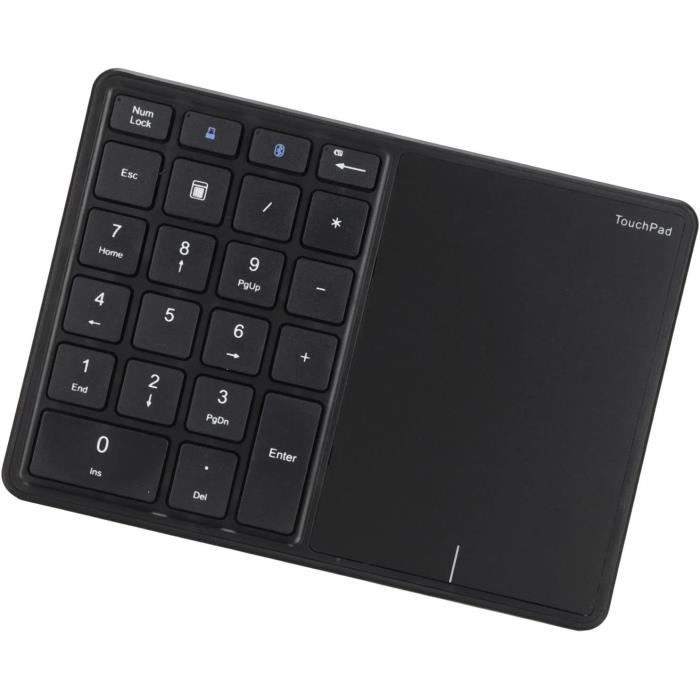 Pavé Numérique Sans Fil 2.4GHz 18 Touches - Compact, Silencieux & Ergonomique Pour Comptables & Travail De Bureau