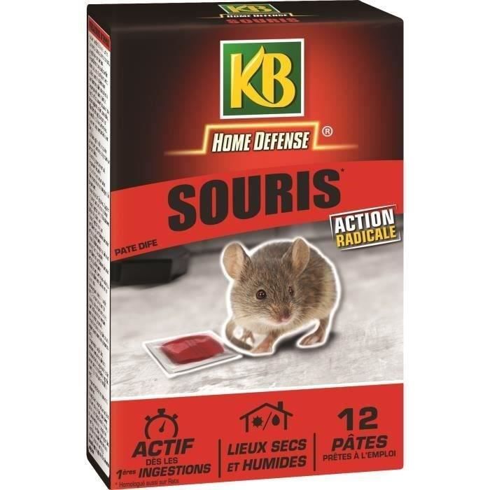 KB HOME DEFENSE - Souris pâte 12x10g