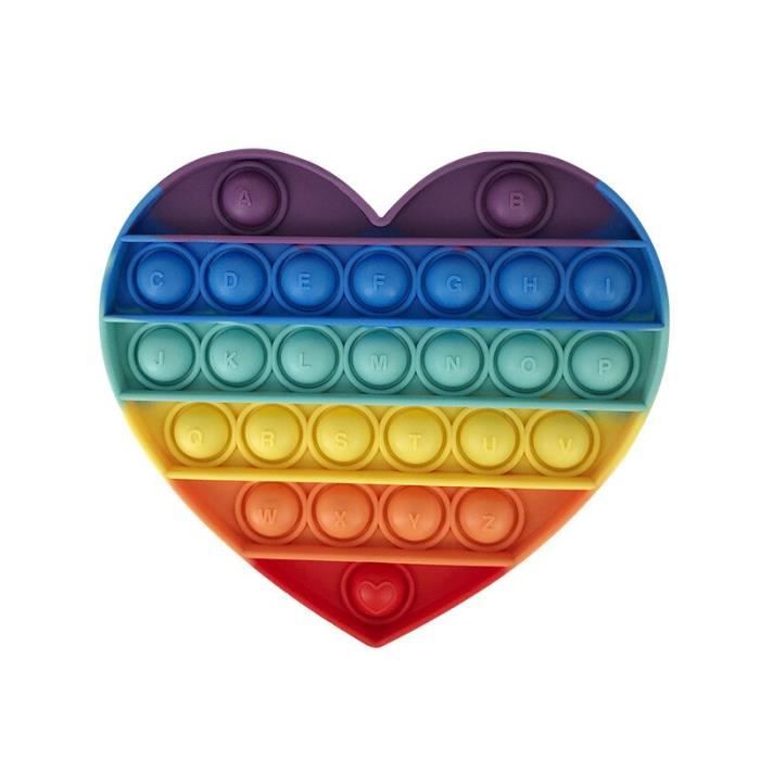 Cœur Arc-en-ciel Carré Rond Pop Its Fidgets Jouet Sensoriel Soulagement du Stress Jouet à Bulles à Pousser pour Adultes et Enfants - Chine Popper Fidget Toy et Pop son jouet prix Cœur Arc-en-ciel Carré Rond Pop Its Fidgets Jouet Sensoriel Soulagement du Stress Jouet à Bulles à Pousser pour Adultes et Enfants - Chine Popper Fidget Toy et Pop son jouet prix