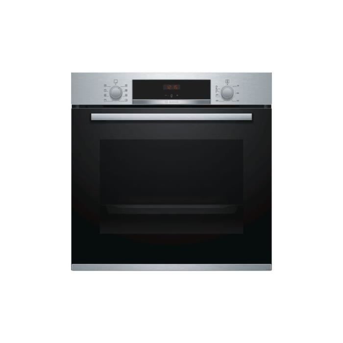 Four électrique BOSCH HBA553BR0 - Chaleur tournante - Cavité XXL (71L) - Ecoclean - Inox