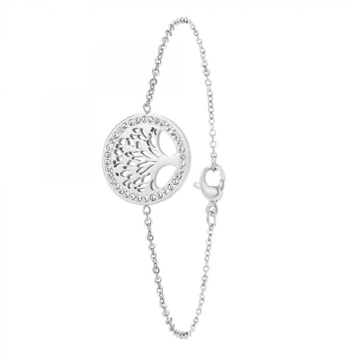 Bracelet arbre de vie en acier inoxydable par SC Crystal Bracelet arbre de vie en acier inoxydable par SC Crystal