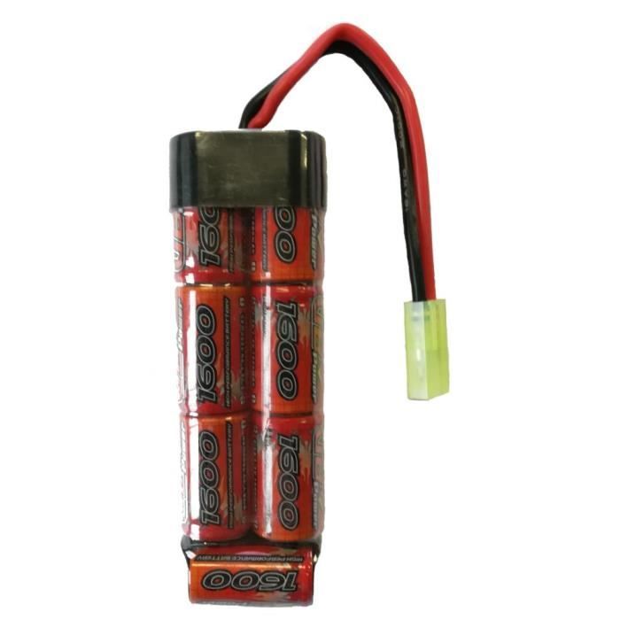 BATTERIE FLAT 1 STICK NIMH 8.4V 1600 MAH 2/3A VB POWER