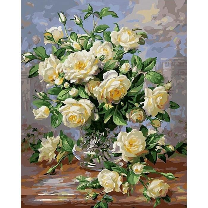 Peinture personnalisée par numéros pour adultes kits de peinture professionnelle pour animaux et portraits, cadeaux de bricolage Faites votre propre photo avec un cadre, peinture de dessin et pinceaux