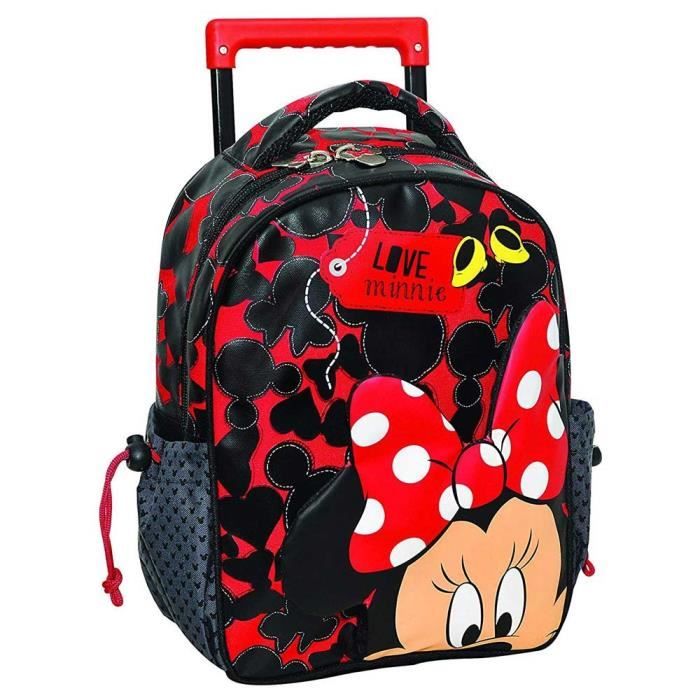 Sac roulettes Minnie 3D trolley maternelle 31 CM Cartable