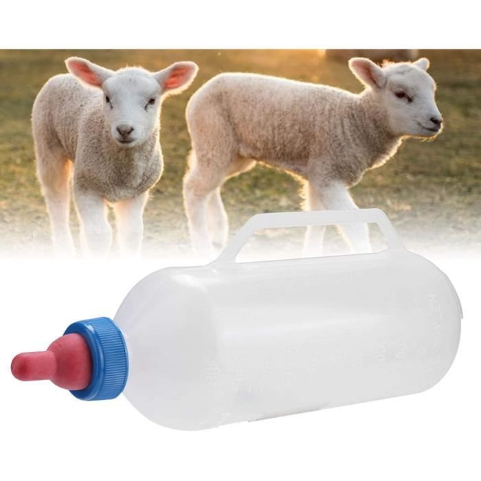 SH-RuiDu Biberon de lait dagneau de 1 l avec poignée pour bébé et chèvre 