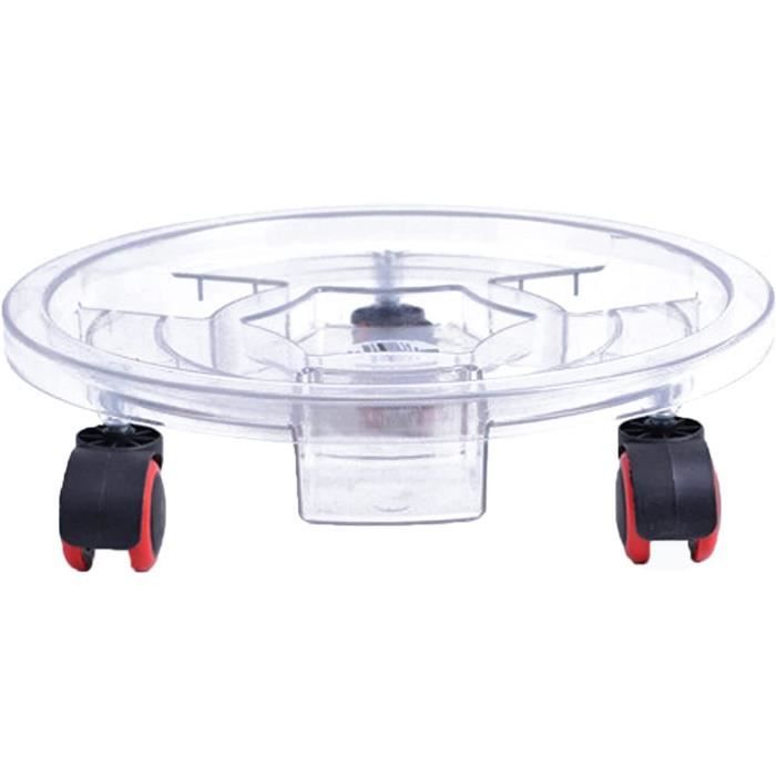 Natudeco Support Plantes à Roulettes – Rond – Charge Max 80 Kg – Verrouillable – Intérieur & Extérieur