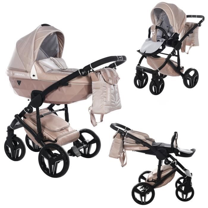 Poussette 3 en 1 siège auto pour bébé et sélection Isofix Junama Clerrmont by SaintBaby Powder 03 3en1 avec siège auto pour bébé