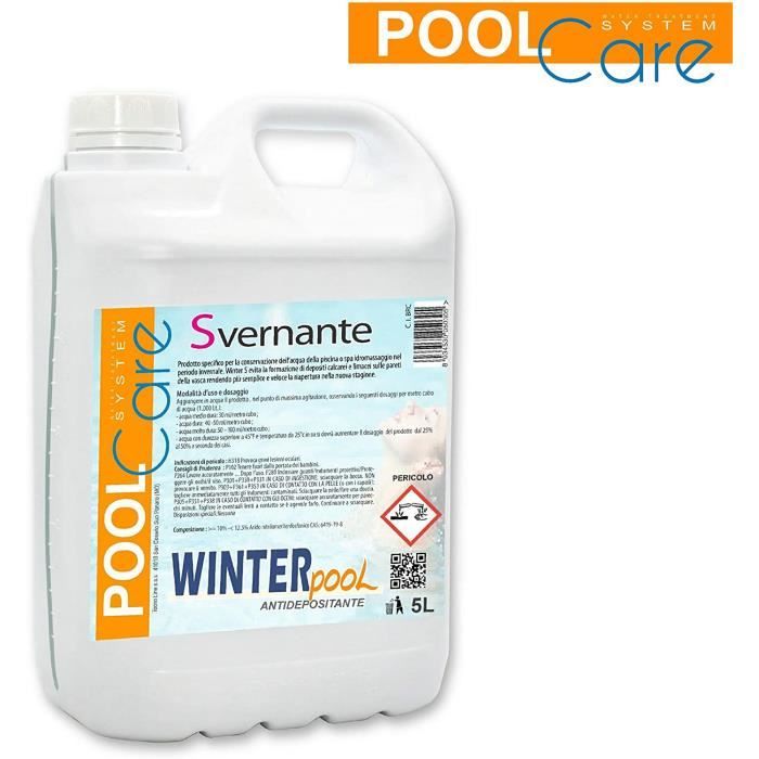 Produits d'hivernage pour piscine Hivernage à Action Anti-calcaire et Anti-dépôt pour Piscine - Winter Pool 5 litres exp 33080