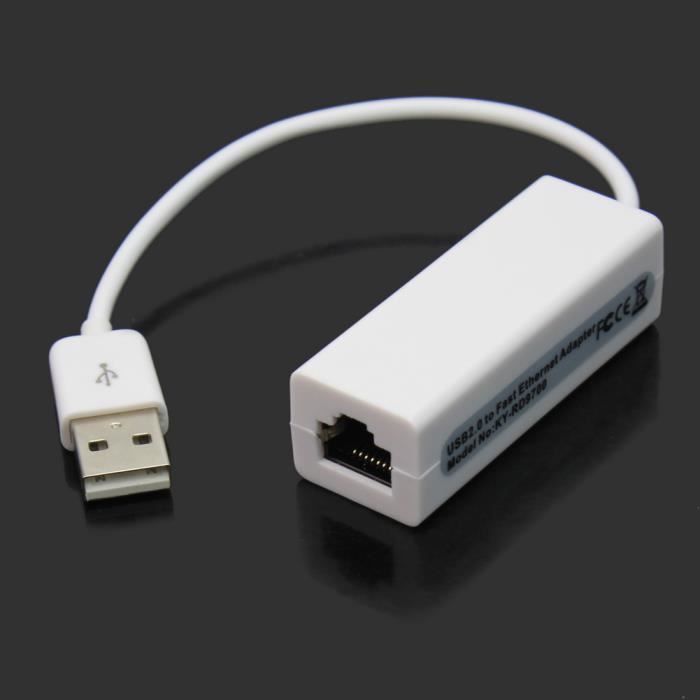Adaptateur Réseau USB 2.0 vers RJ45 Ethernet LAN +Lecteur CD pr XP Win7  Vista