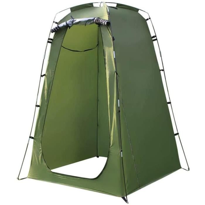 Portable Tente de Douche Camping, Étanche Cabine de Changement Extérieur Tentes de Toilette Abri de Plein Air, 120x120x180cm,Vert