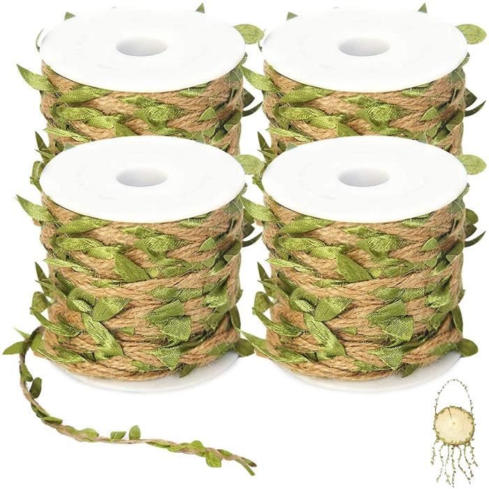 GZGXKJ YHYX 2 Rouleaux Vignes Artificielles Feuilles Artificielle Decoration Pour Le Mariage/Fête/Maison/Jardin/Guirlande Artisanat DIY