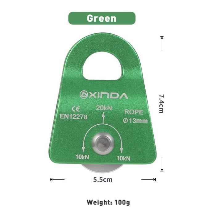 Poulie Double Latérale En Polyamide Pour Corde De Pergola - Pour Store Banne Télescopique, Système De Tirage Facile