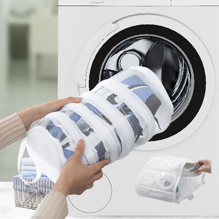 FILET A LINGE Machines à laver portatives de maison de 1PCS avec des sacs  de lavage de chaussures de maille de boucles accro - Cdiscount  Electroménager