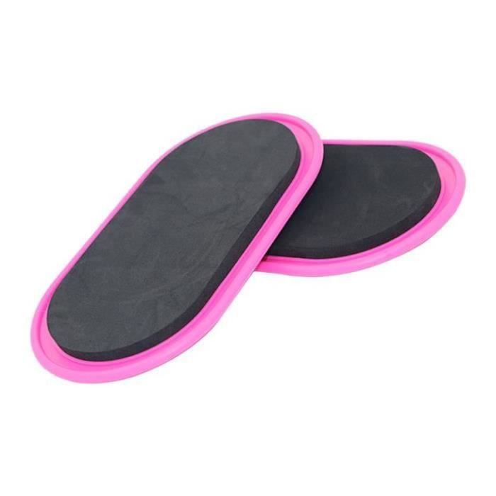 Lot De 2 Patins De Glisse Double Face Pour Pilates - Disques Pour Exercices Sur Moquette Ou Parquet, Idéal Musculation Et Fitness