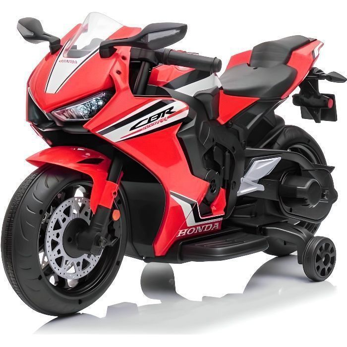 Moto électrique - HONDA CBR 1000RR - Batterie 12V - Moteur 30W - Siège en similicuir