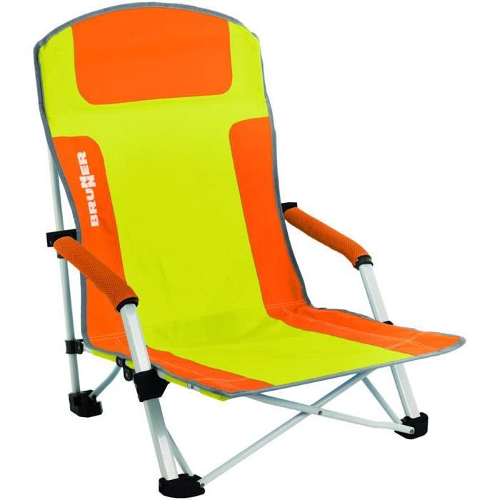 Chaise de plage - Brunner - Bula - Orange - Flexible - Pliable - Design moderne