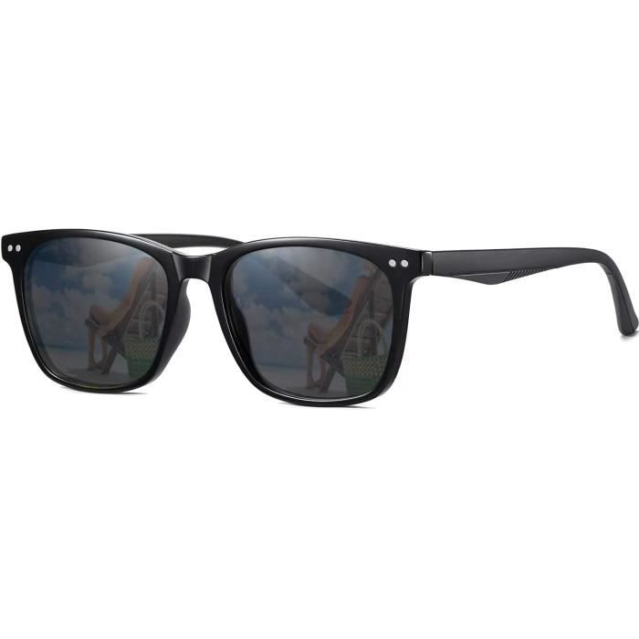 Lunettes De Soleil Polarisées Perkanion - Protection UV400, Verres TAC, Monture TR Souple - Unisexe, Style Carré Classique