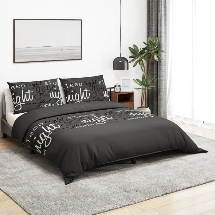Housse De Couette Taupe 220x240 Cm - Microfibre, Ensemble Neuf, VidaXL