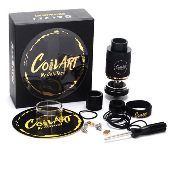 Coilart azeroth RDTA Reconstructible Dripper Tank Atomiseur noir