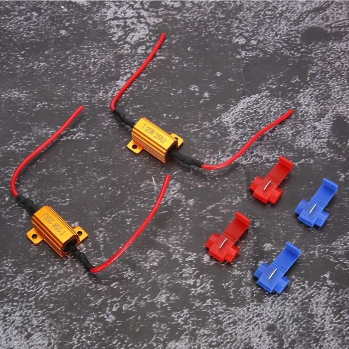 Résistances De Charge LED Kinstecks 4PCS 25W 10Ohm - Fix Erreur Clignotants
