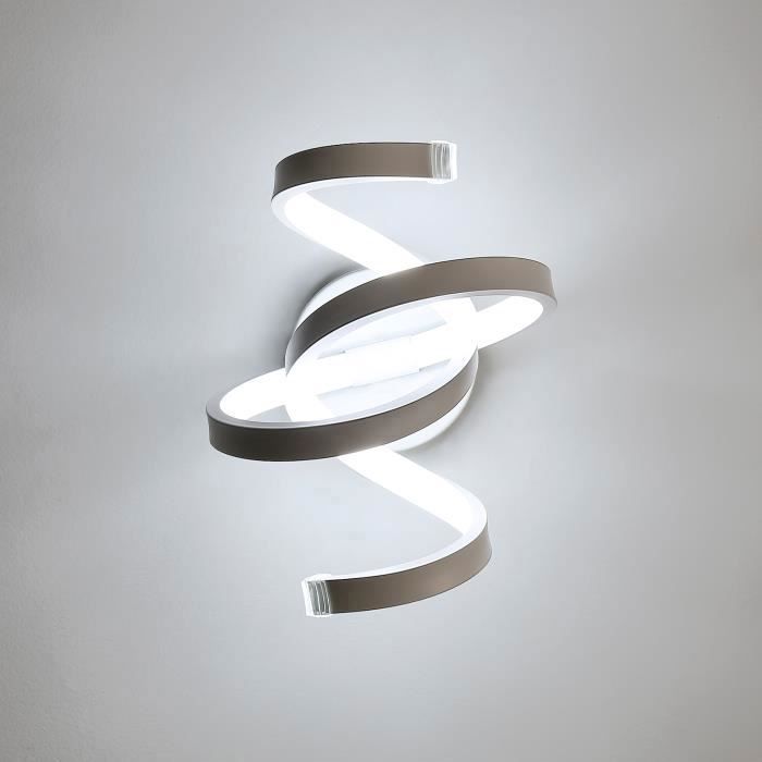 Mckalen Applique Murale Intérieure LED, 20W 2250LM Or Lampe Murale LED Chambre Créativité, 44.5CM Luminaire Mural Moderne en Aluminium pour Salon Cuisine Couloir Escalier, Blanc Chaud 3000K