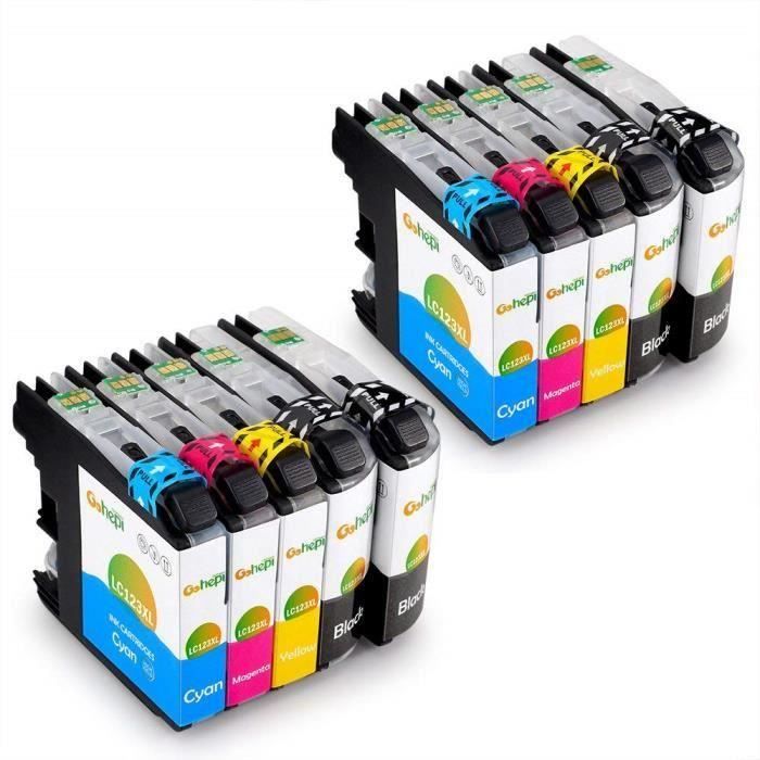 Cartouche D Encre Brother Lc123 Pour Brother Dcp J132w Dcp J152w