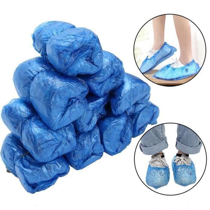 Surchaussures Jetables Logei® - Lot De 100 - Non Tissé Bleu - Protection Contre Saleté Et Poussière